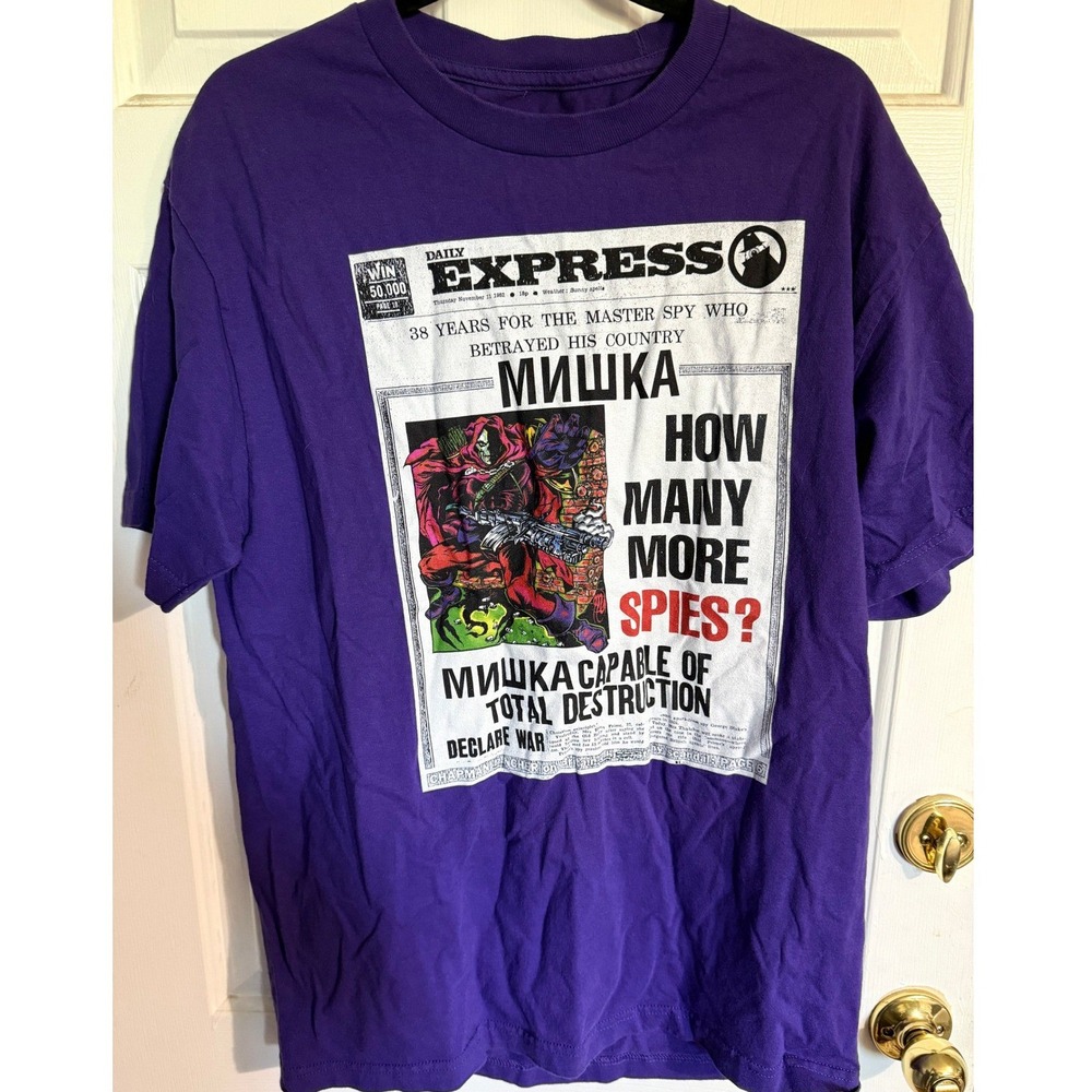 Mishka MNWKA mens L graphic T shirt Y2K spawn misfits 100% cotton USA